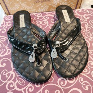 BRIGHTON CHARM SANDALS Black Size 6 1/2